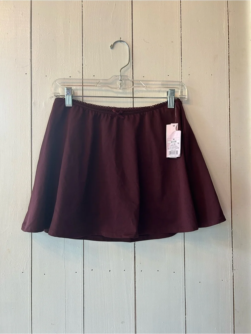wild fable Burgundy A-Line Skort